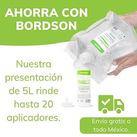 Bordson UltraGel Soft - Gel Conductor para Ultrasonido Cosmetolgico Sin Color 5 litros con aplicador vaco de 250 ml - Cavitacin, radiofrecuencia,...  