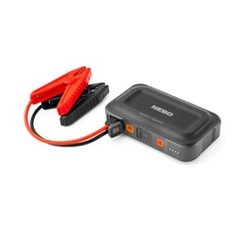 NEBO Assist 1000XP Portable Car Battery Jump Starter | 24.4Wh Power Supply Jump Box Restarts 12V Cars & ATVs, 25 Battery Boosts from 1 Charge, Integrated Emergency Floodlight, USB Ports, TSA Approved