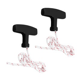 Briny River 2PCS Garage Door Emergency Release Pull Cord with Handle Rope Length 1m Rope Thickness 4.5mm Rope Breaking Load 2.86kn Lawnmower Pull Cord