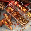 6 Grid Maple Leaf Glitter Nail Charms Autumn Maple Leaves