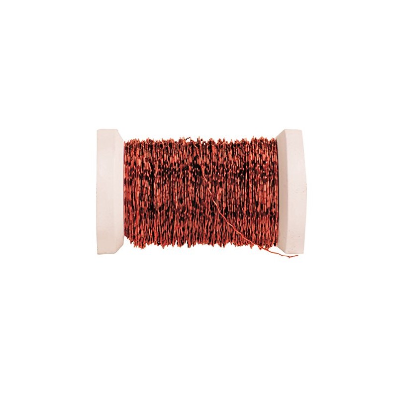 Glorex Effect Wire 0.3 mm Metal Wire, Red, 9.5 x