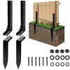 Fence Post Repair Kit, 2 Pack Heavy Duty Steel Fence