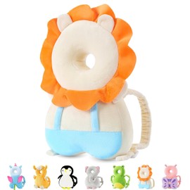 JunNeng Baby Head Protector Backpack Toddler Walking Fall Protection Cushion Yellow Lion