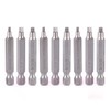 Gasea 3 Sets 2" Magnetic Square Head Screwdriver Bits 1/4"