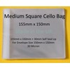 celloexpress 155mm x 150mm + 30mm Flap - Cellophane Greeting