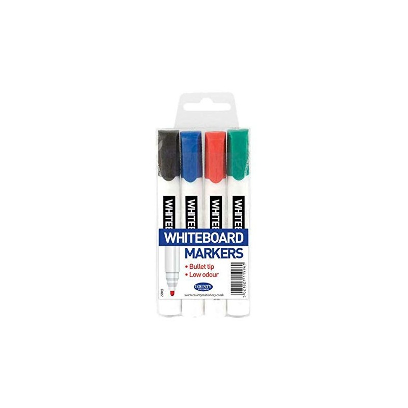Whiteboard Marker - Bullet tip - Low odour - Pack