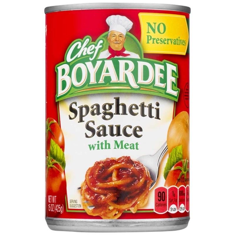 Chef Boyardee Spaghetti Sauce With Meat, 15 Oz Cans (Pack