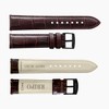 RBIPO 22mm Leather Watch Band Alligator Grain Quick Release Replacement