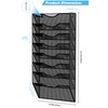 Solinxe Wall File Holder Wall Mounted Magazine Rack 8 Pockets