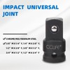 CCLIFE 17-Piece Socket Adapter for Impact Wrench 1/4 Inch 3/8