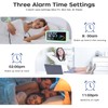 Lychee Digital Alarm Clock, Visual Color LED Screen Alarm Clock