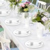 400PCS Pre-Rolled Plastic Cutlery Set Disposable - Wrapped Silver Plastic