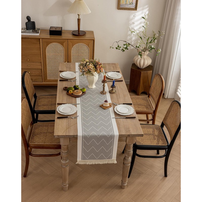 Aomiro Table Runner, Nordic Table Center Cross, Stylish, Table Center,