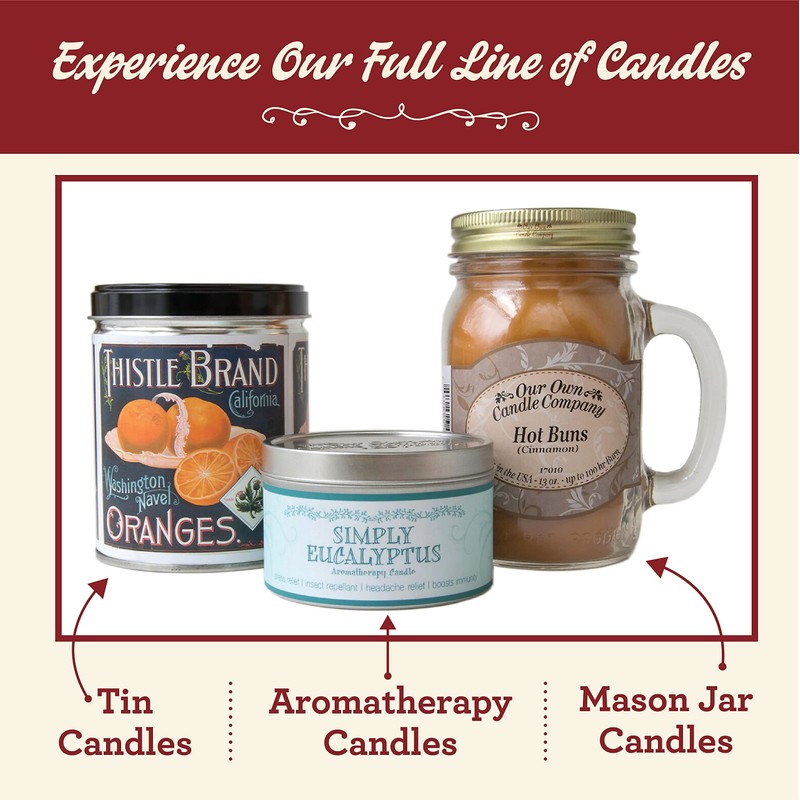 Our Own Candle Company Caramel Pecan Scented Mason Jar Candle,