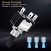 Taiss 2Pcs Rocker Toggle Switch Lighted 30A 12V DC SPST