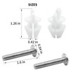 Toilet Seat Bolts & Screws for Kohler 1133024 1239016 Hardware
