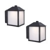Project Source, 2 Pk - LED Outdoor Small Lantern Wall