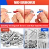 SBGGRL 44 Pcs Thread Gauge SAE and Metric, Nut and