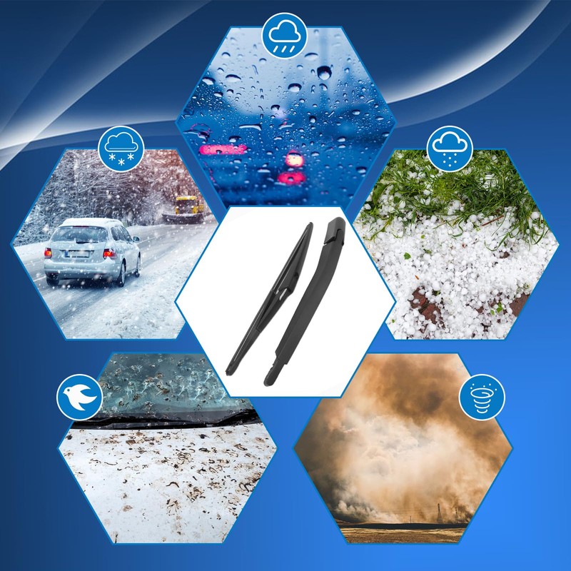 Car Rear Wiper Blade Wiper Arm Fit for Fiat Grande