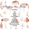 Purely Home Watercolour Mushrooms Tea Storage Canister - Autumnal Leaves