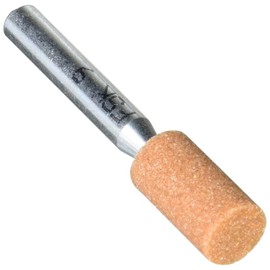 TRUSCO MO-301P WA Whetstone with Shaft, Cylindrical Type, Diameter 0.4 x Width 0.7 x Width 0.7 inches (10 x 19 x 6#60 mm), Pack of 10