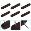 Unlorspy 60Pcs Plastic Head Double Pins Furniture Chair Leg Pins
