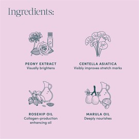 Evereden Petit Bouquet Belly Serum, 1.7 fl oz. | Clean & Vegan Women's Belly Oil for Pregnancy and Postpartum Maternity Skincare | Non-Toxic Stretch Mark Oil