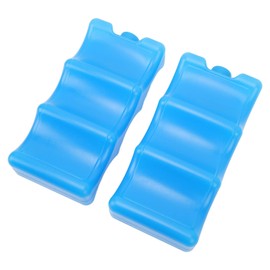 Paquetes de Hielo, 2 Piezas Paquete de Hielo de Leche Materna Forma Contorneada Paquete de Congelador Contorneado Azul Paquete de Hielo Contorneado Caja de Hielo Reutilizable Caja