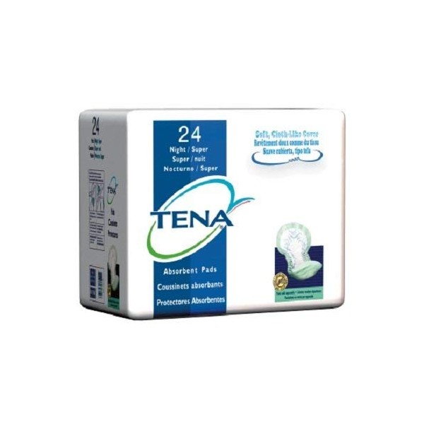 SCA Personal Care SQ62718 Tena Night Super Disposable Pad, Green - Pack of 24 by SCA