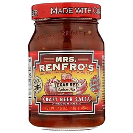 Mrs. Renfro's Texas Red Craft Beer Salsa, 16 Ounces (Pack Of 6)