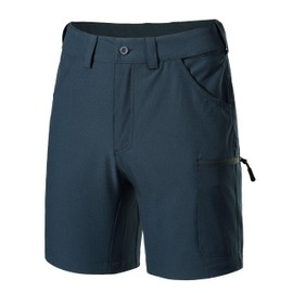 FitsT4 Sports Men’s Cargo Hiking Shorts 7 Inch Stretch Water Resistant Quick Dry Lightweight Outdoor Tactical Shorts,Navy,L