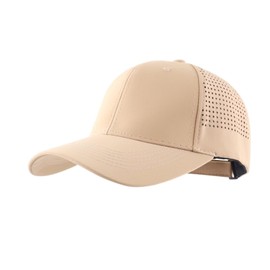 LLmoway Unisex Ultra-Breathable Baseball Cap Structured Fit Versatile Outdoor Athletic Hats with Adjustable Hook and Loop Khaki