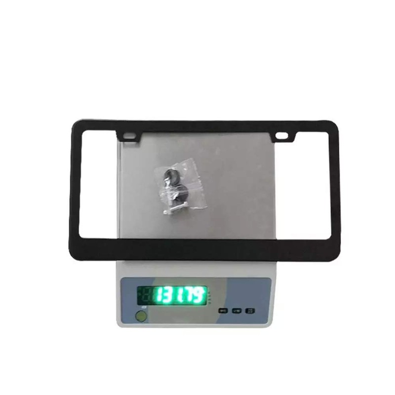 juew Stainless Steel License Plate Frame Durable with Screw Caps