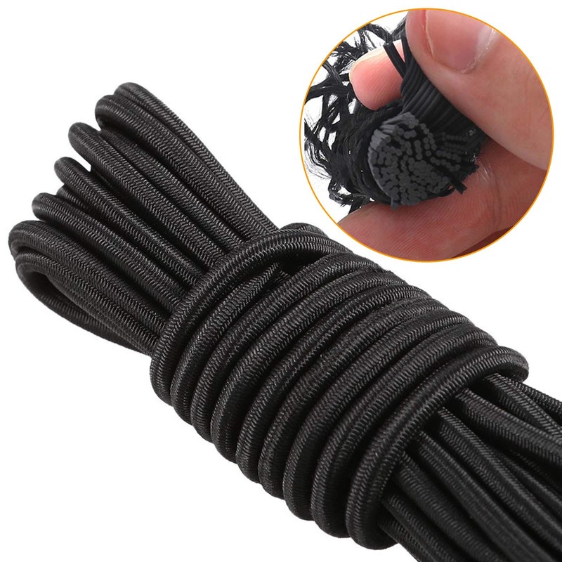 HLOGREE 1/4" x 52 ft Bungee Shock Cord, Elastic Kayak