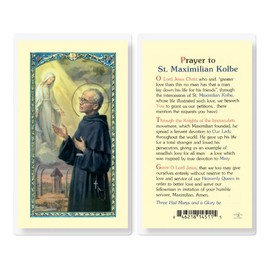 Prayer to St. Maximilian Kolbe Laminated Holy Cards, 25-Count Value Pack