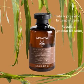 Apivita Shampoo anticaspa para cuero cabelludo graso 250ml