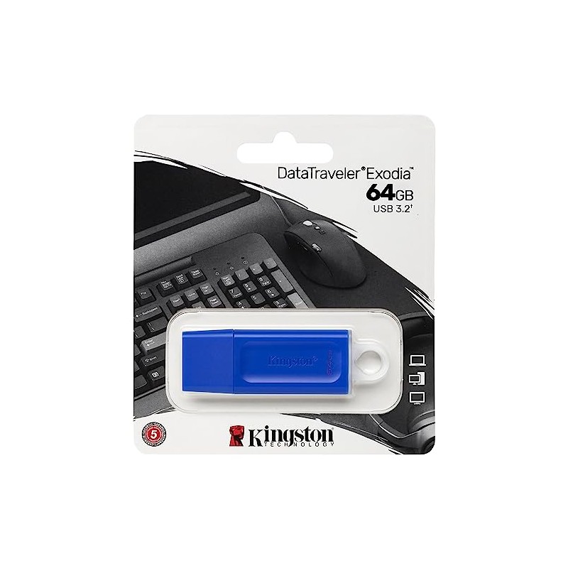 PSA COMPUTO Y PAPELERIA Kit 5 Memoria USB 64gb Kingston
