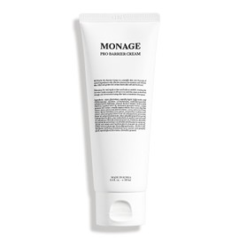 MONAGE Pro Barrier Cream, Korean Moisturizer Face Cream - Vegan, Hydration Boost, Gentle Formula, Soothing for Extremely Dry Skin, Nourishing, 3.4 fl oz (100ml)