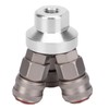 3 Way Connector Chrome Plated Pneumatic Component Carbon Steel G1/4in