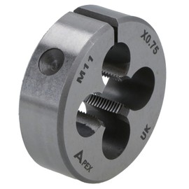 M11 x 0.75mm Metric Split Die Rethreading Thread Cutter Tungsten Steel 38mm