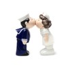 Nurse and Sailor Kissing Magnetic Ceramic Salt and Pepper Shakers