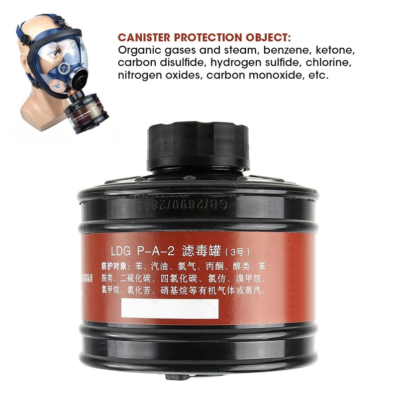 ABS Gas Mask Filter 40mm Respirator Canister Practical Replacement Accessory