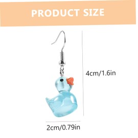 FOMIYES 6 Pairs Glow Dark Dangle Earrings for Women Cute Cartoon Hook Earrings in Night Light Colors for Teens Lightweight Ear Jewelry for Parties Birthdays and Special Occasions