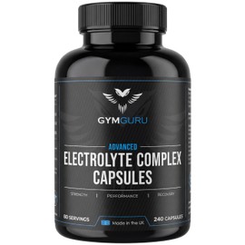 Gym Guru® Electrolytes Capsules High Strength, 240 Capsules, UK Made