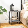 HOOBRO Set of 2 End Tables with Charging Station, Nightstand