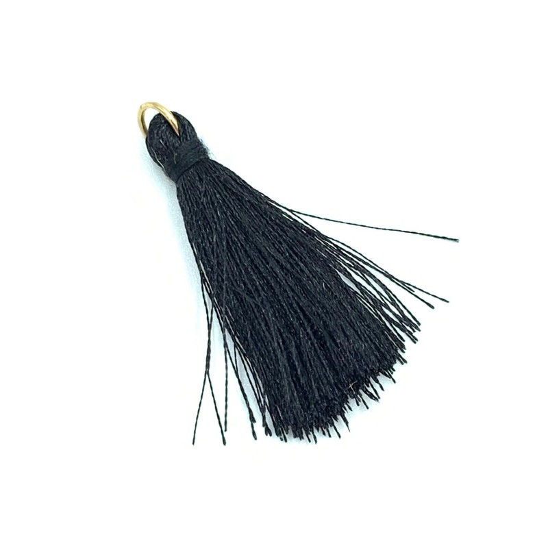 TEA MYONG Tassel Charm Fringe with Ring 1.6 inches (4