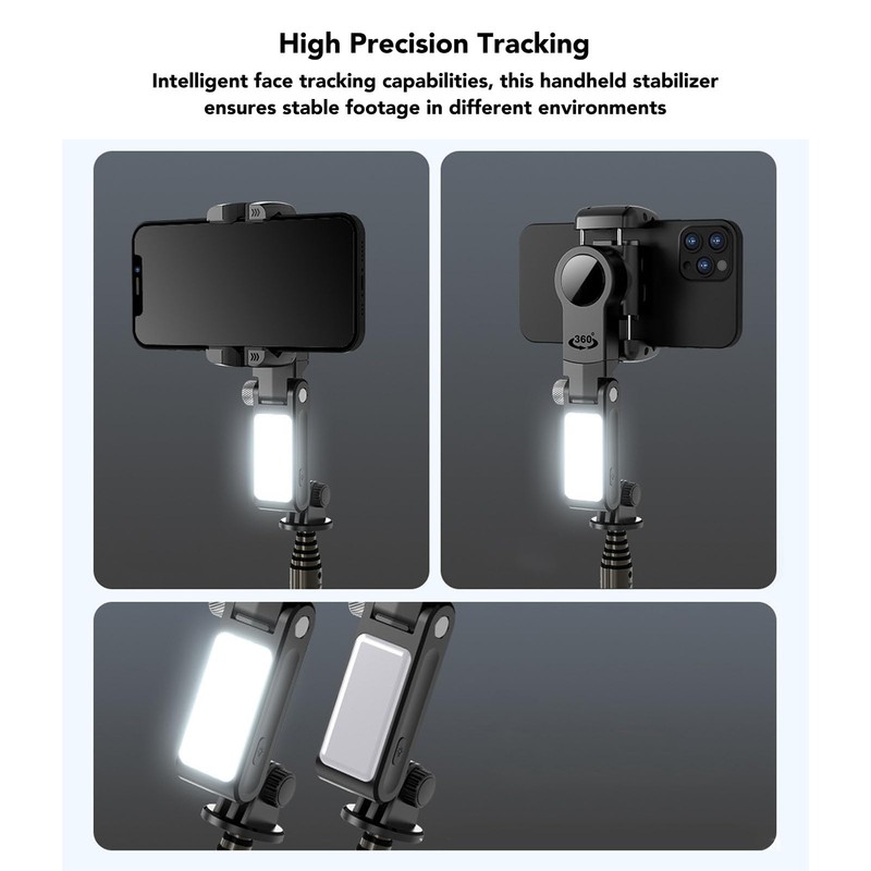 Handheld Phone Stabilizer, Q18 Anti-Shake Handheld Gimbal Stabiliser, Bluetooth Connection