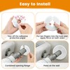 Aifeier ET 5pcs Round Wall Split Flange, Buckle Design Escutcheon