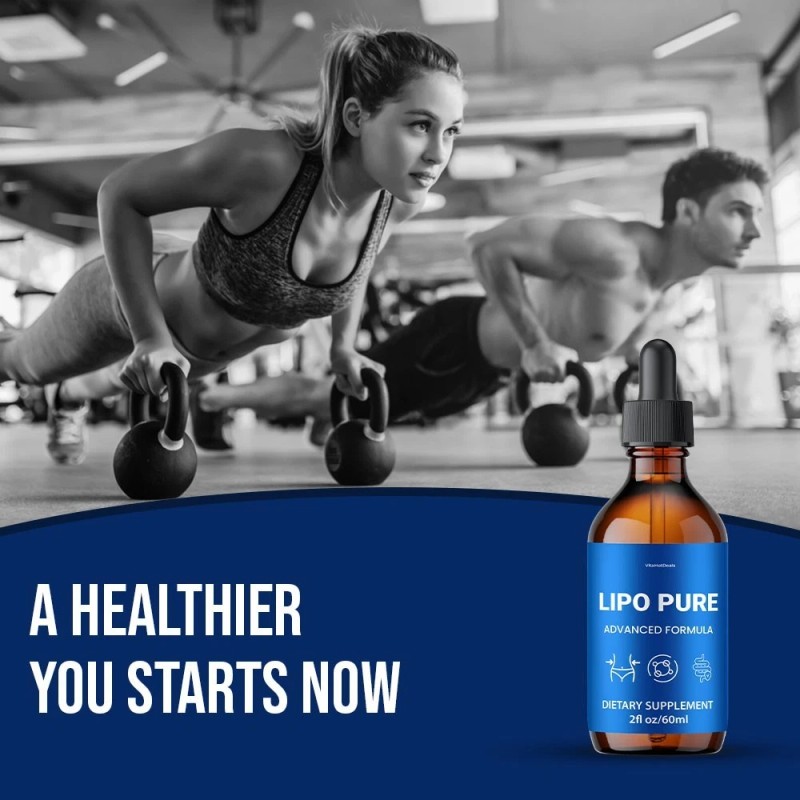 Lipo Pure Drops, All Natural Max Strength Formula, LipoPure Drops