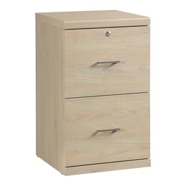 OSP Home Furnishings Alpine 2-Drawer Vertical File with Lockdowel Fastening System, 16.75 inches Wide, Norwegian Alder Finish